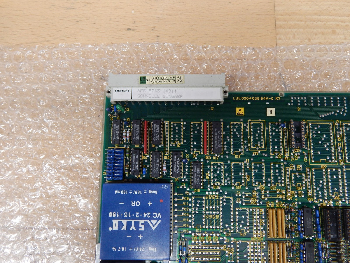 Siemens Simatic S5 6ES5243-1AB11// 6ES5-243-1AB11 SCHNELLE EINGABE 