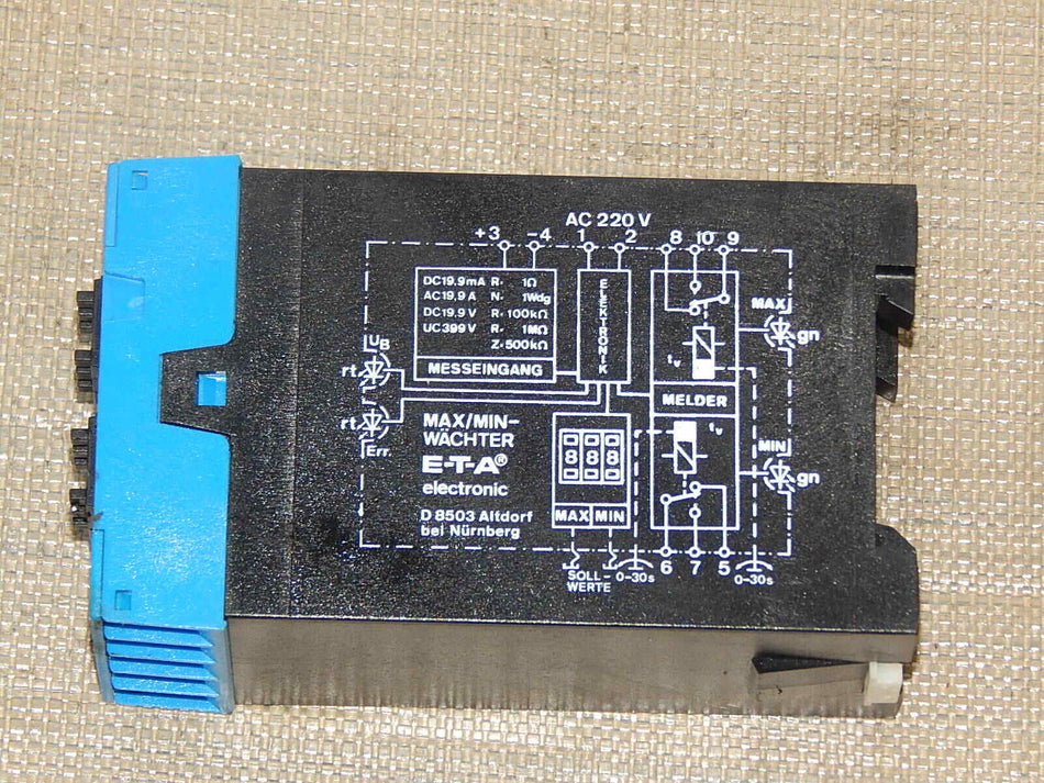 E-T-A Electronic  E-1077-51 MAX/MIN-Wächter used