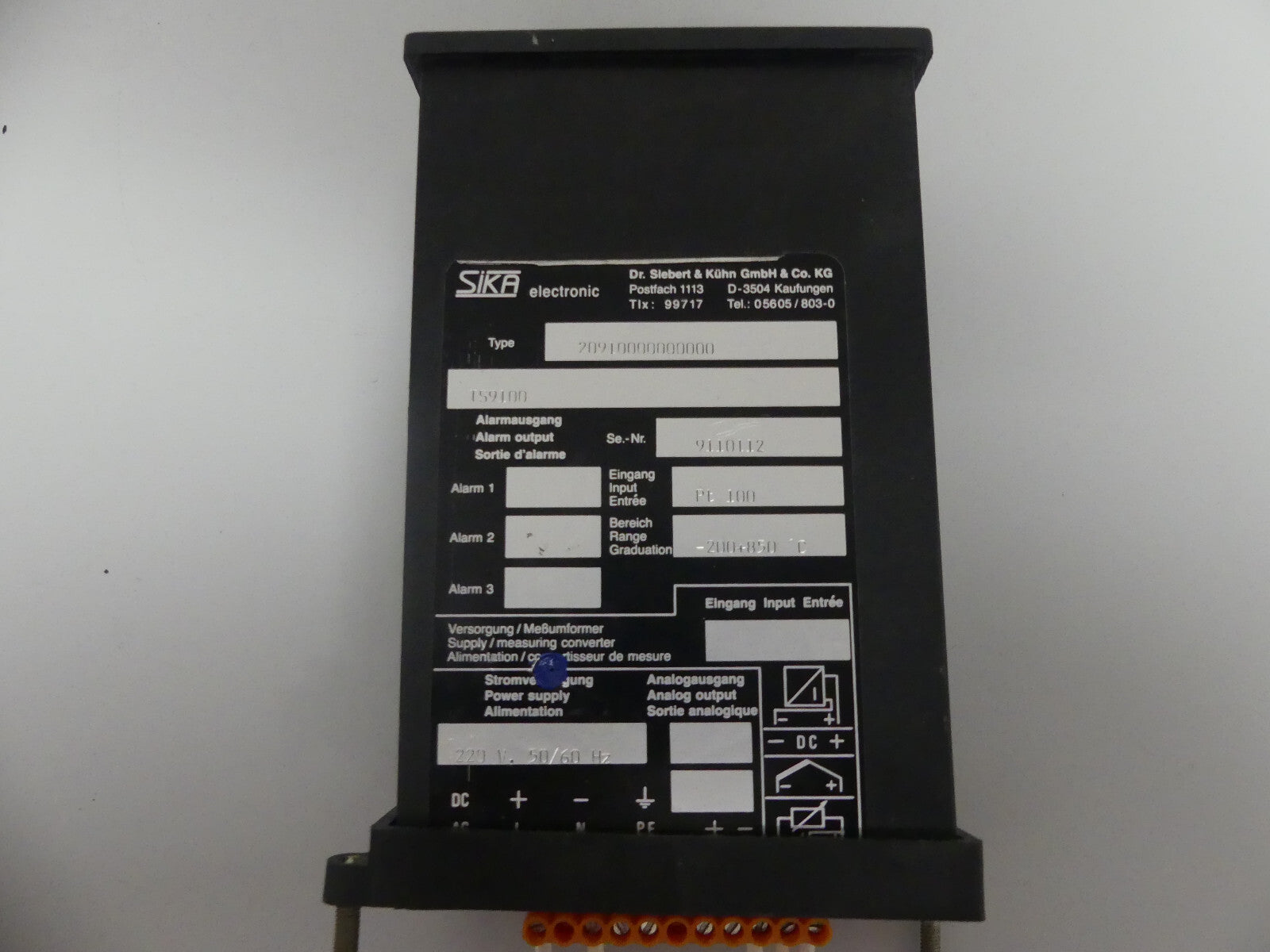 SIKA ELECTRONIC 20910000000000 LEICHT BESCHÄDIGT, S. BILDER