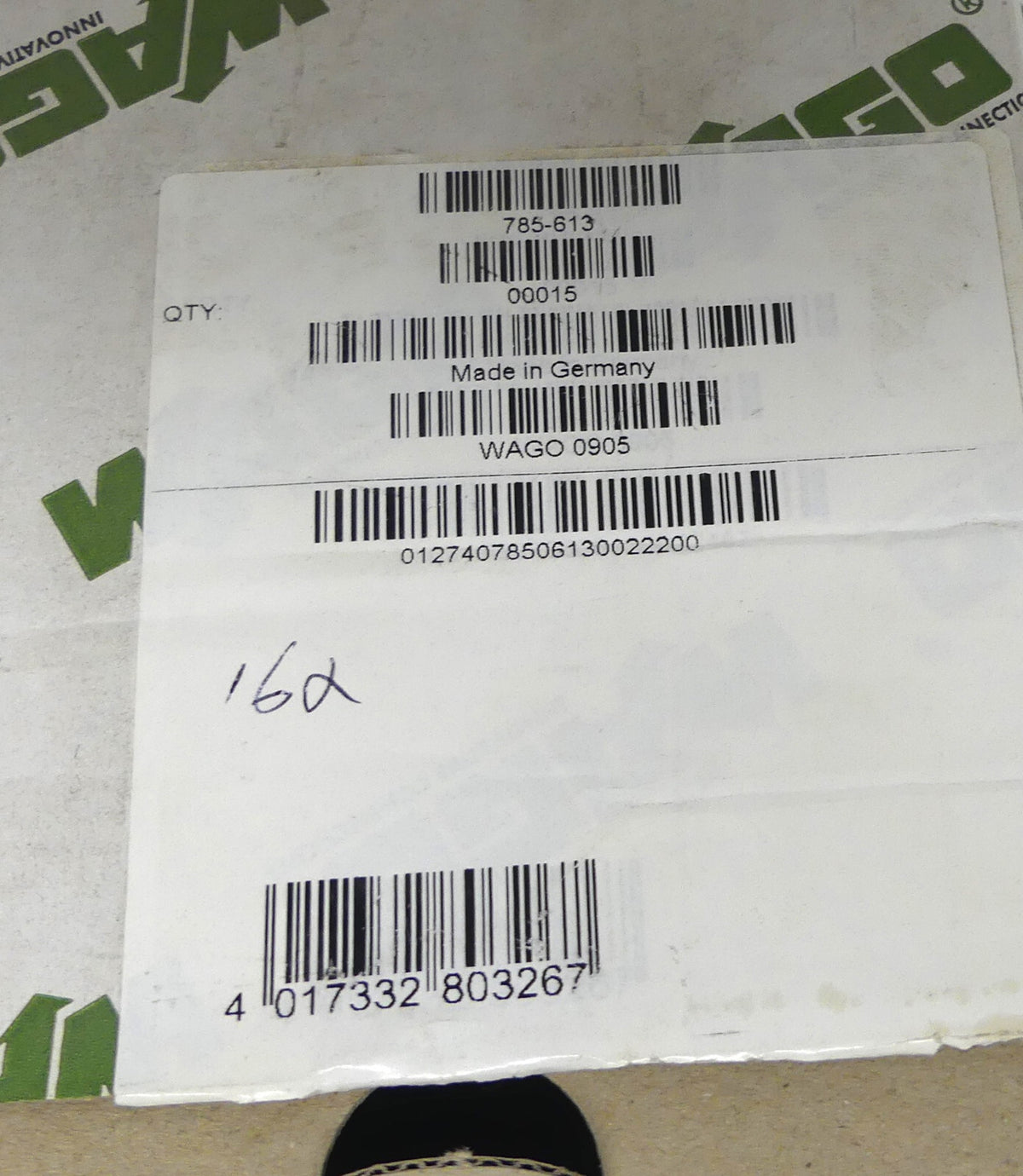 16x WAGO 1-Leiter-N-Trennklemme 785-613