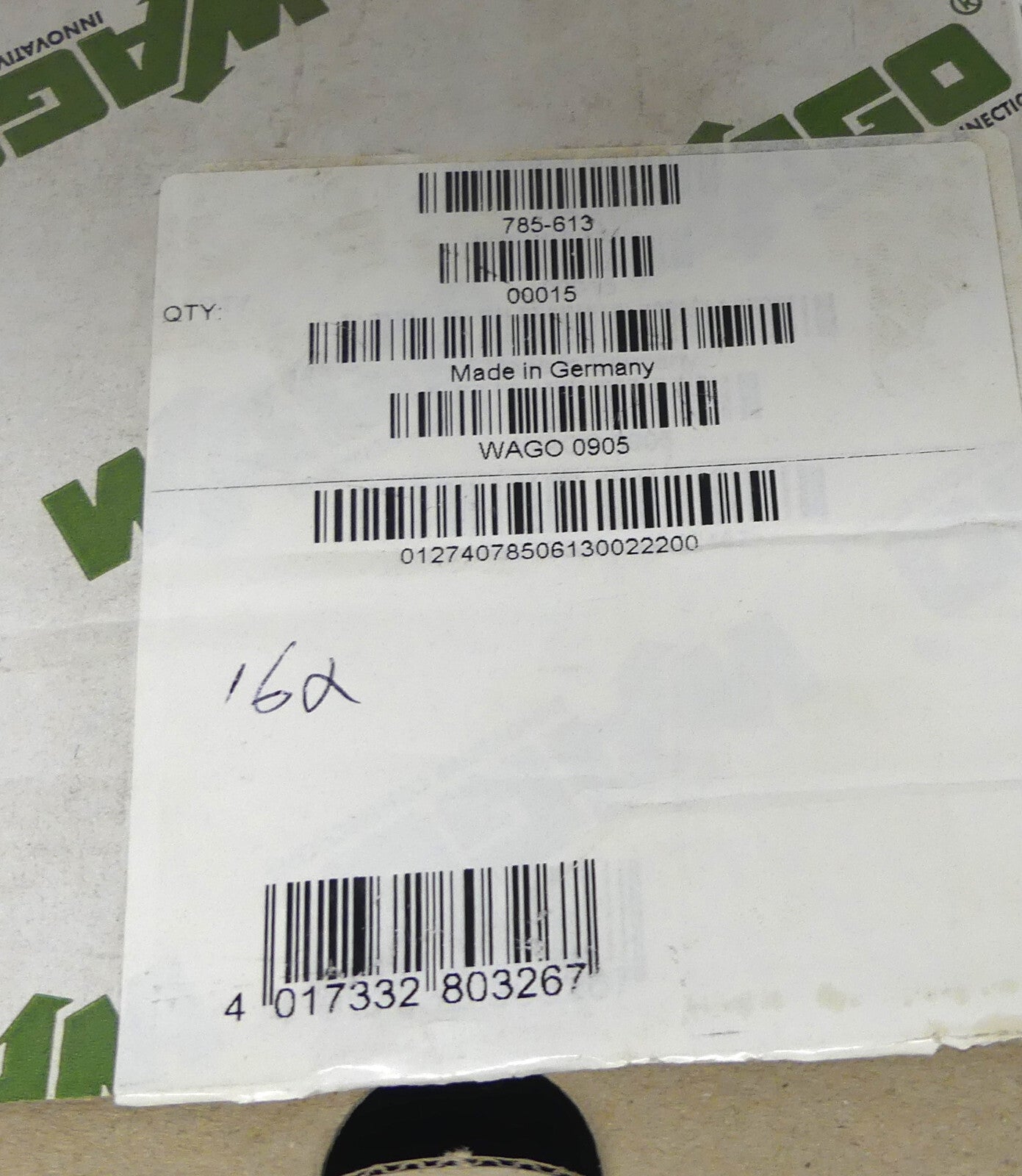 16x WAGO 1-Leiter-N-Trennklemme 785-613