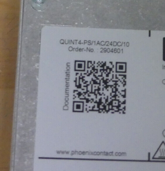 PHOENIX CONTACT QUINT4-PS 1AC/24DC/10 No 2904601
