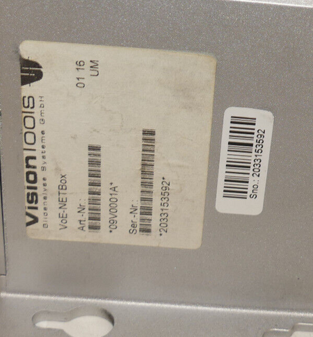 VisionTools VOE NETBox Ethernet Switch Industrieller Ethernet-Switch 09V0001A
