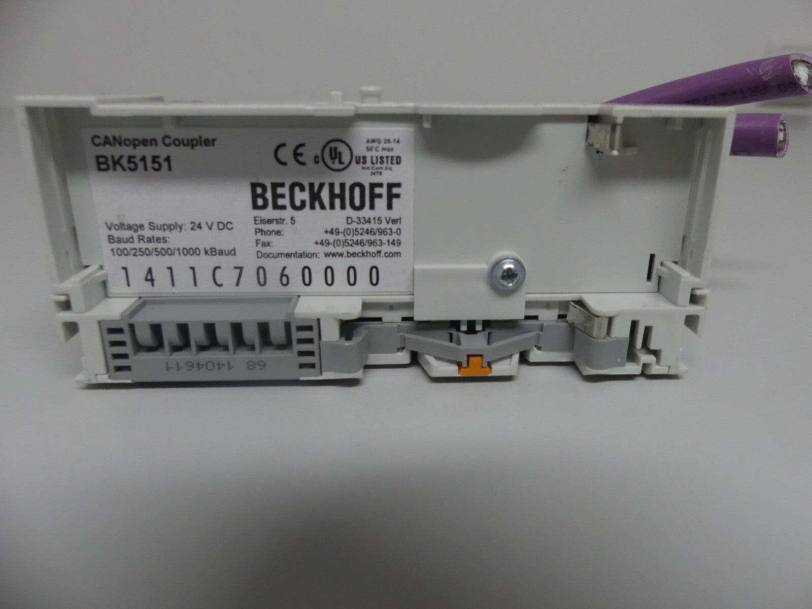 BECKHOFF CANOPEN COUPLER BK5151