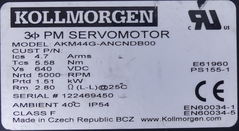 KOLLMORGEN AKM44G-ANCNDB00