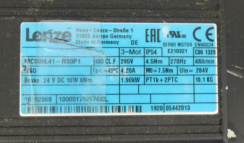 LENZE MCS 09L41-RS0P1