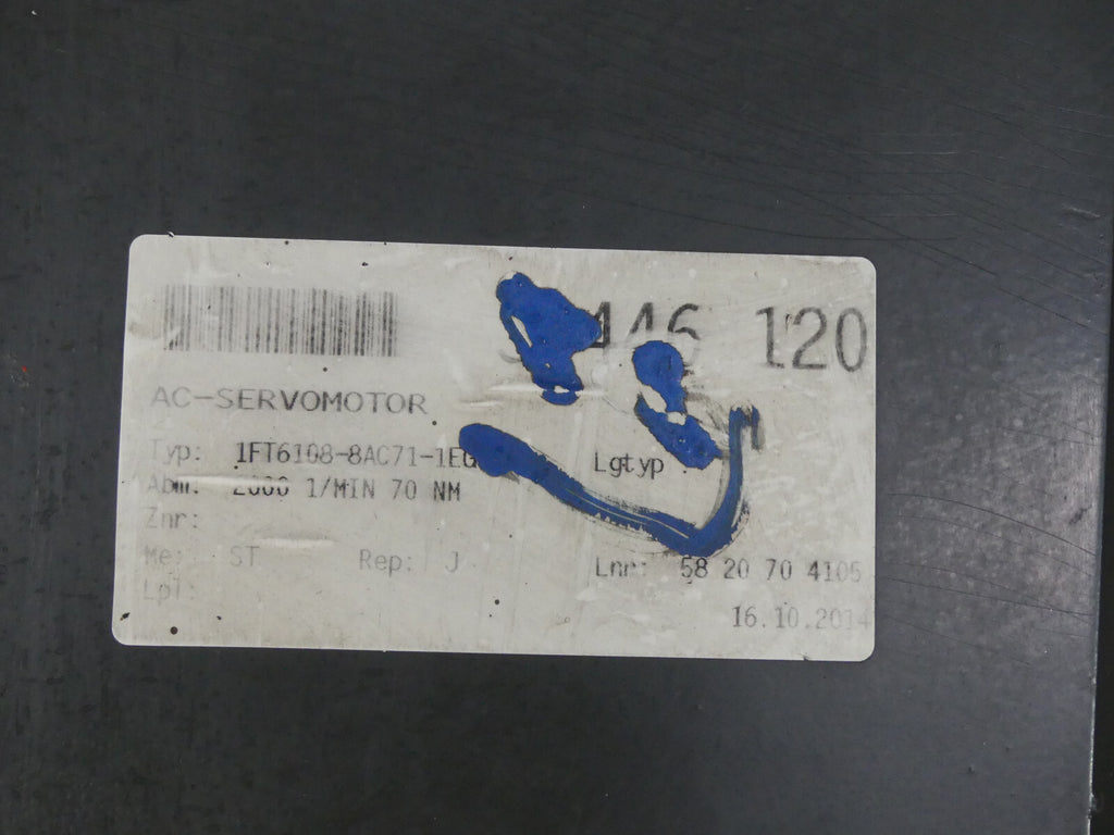 Siemens 1FT6108-8AC71-1EG1 Servomotor