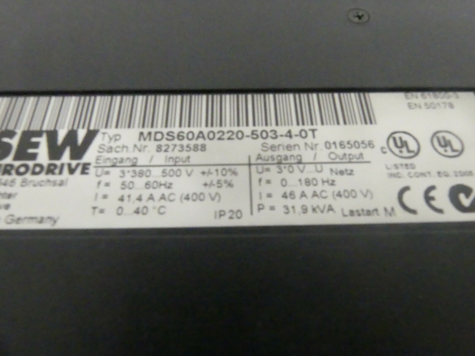 SEW MDS60A0220-503-4-0T