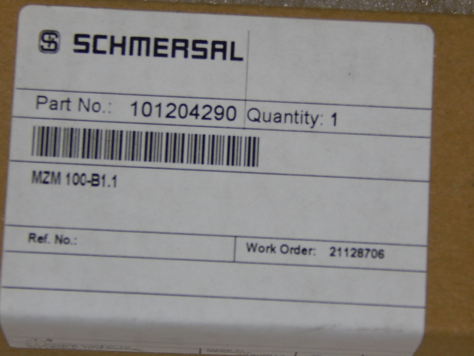 Sicherheitsschalter Betätiger Schmersal MZM 100-B1.1