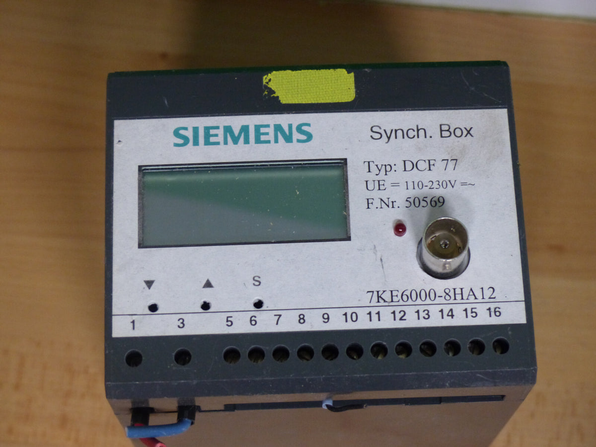 Siemens 7KE6000-8HA12     Typ: DCF 77 Sync-Box