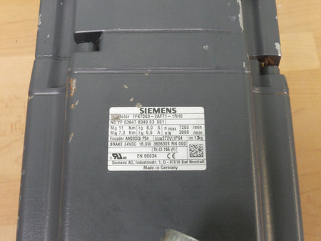 SIEMENS 1FK7063-2AF71-1AH0 Anschluss verbogen s.Bilder