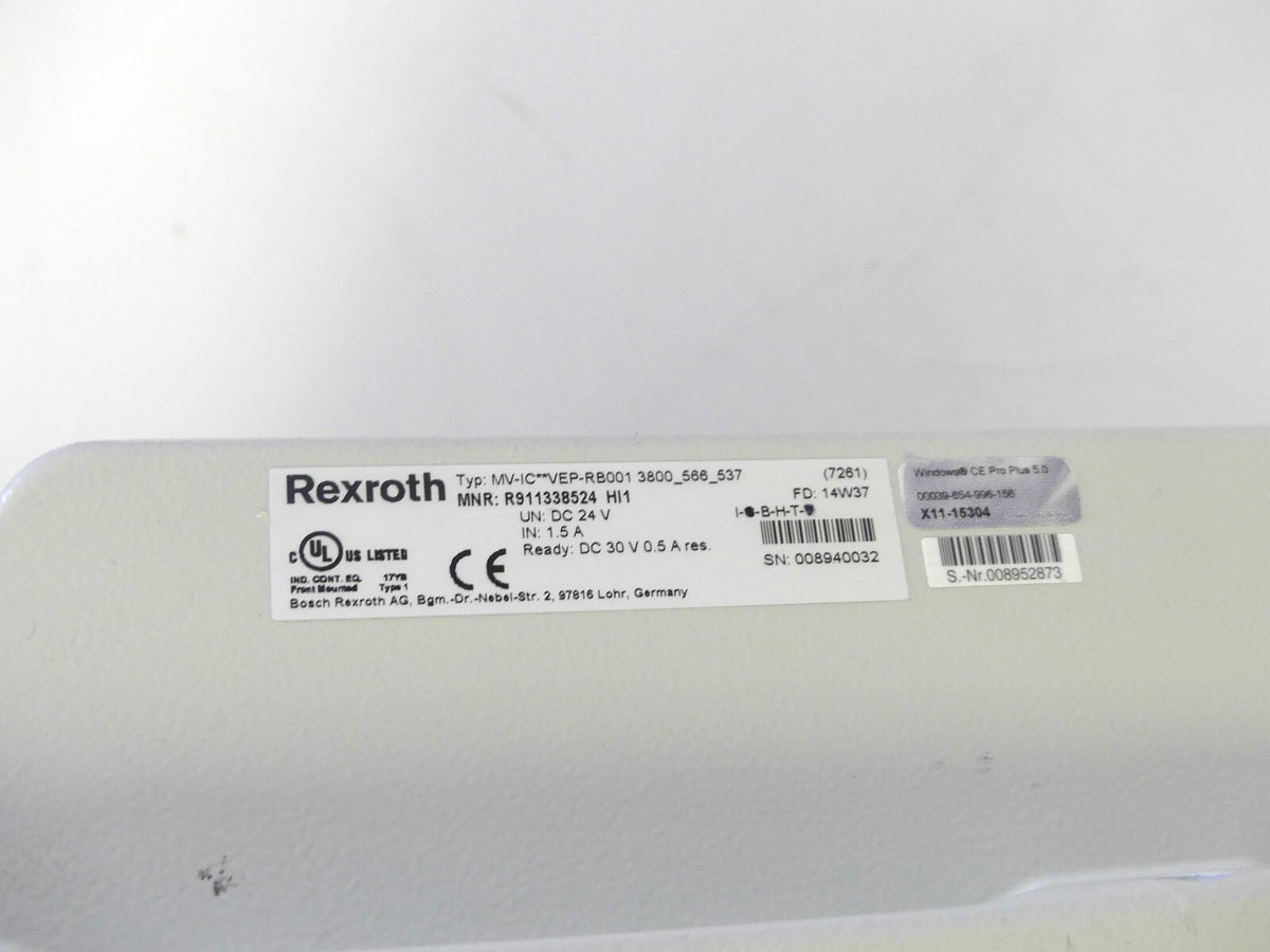 REXROTH MV-IC**VEP-RB001 3800 _566_537 - Operator Panel; R911338524 HI1