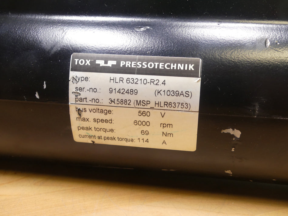 TOX PRESSOTECHNIK HLR63210-R2.4 SERVOMOTOR