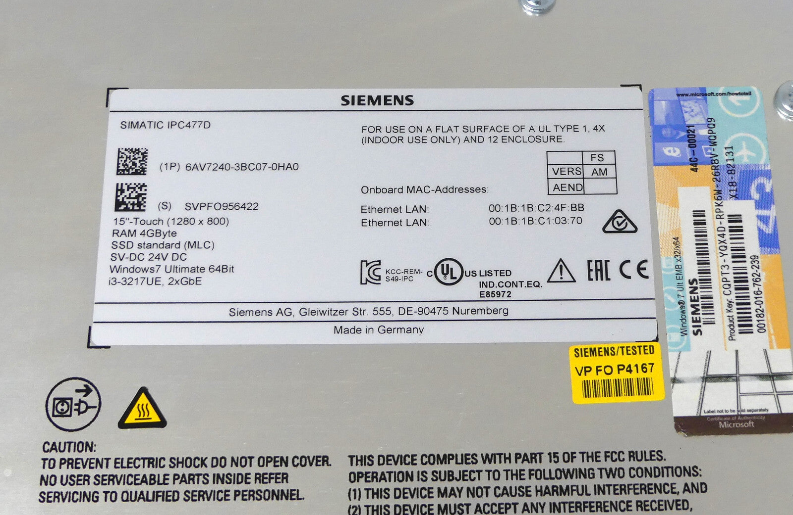 Siemens 6AV7240-3BC07-0HA0