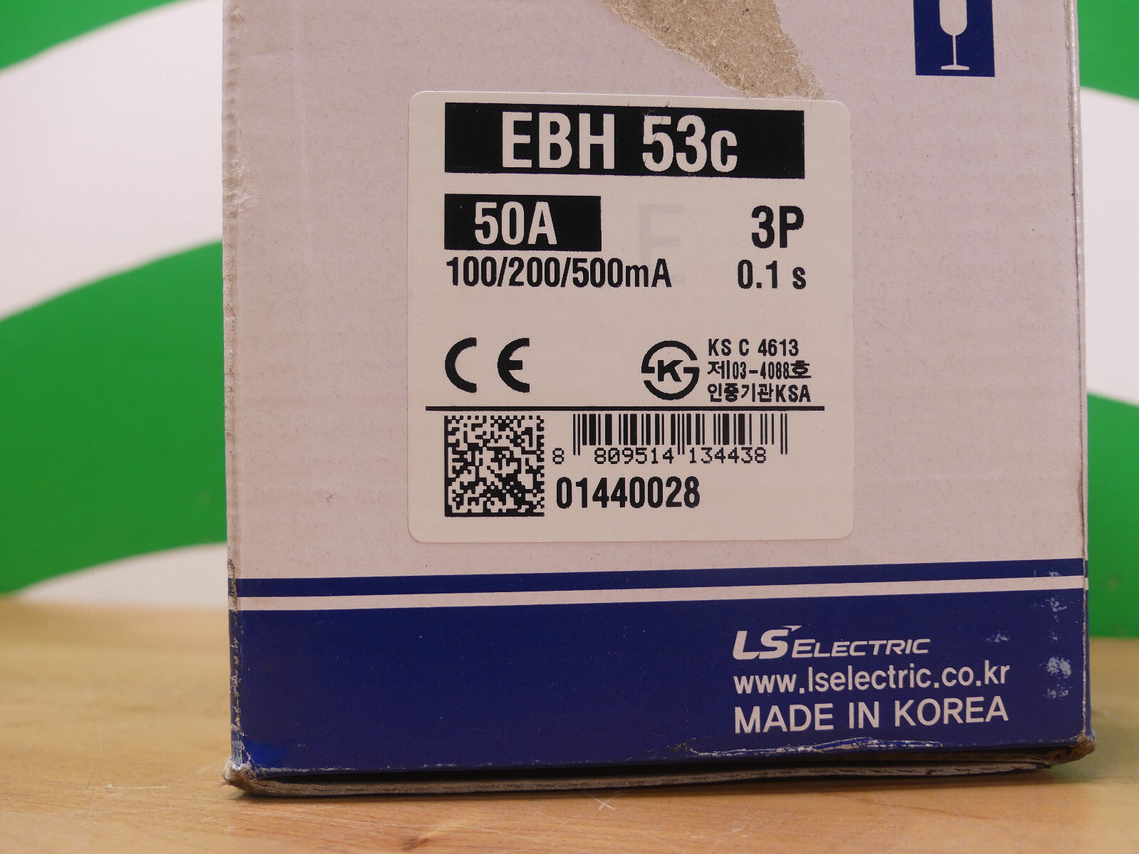 LS Electric  Circuit breaker EBH53C 50A 100/200/500mA