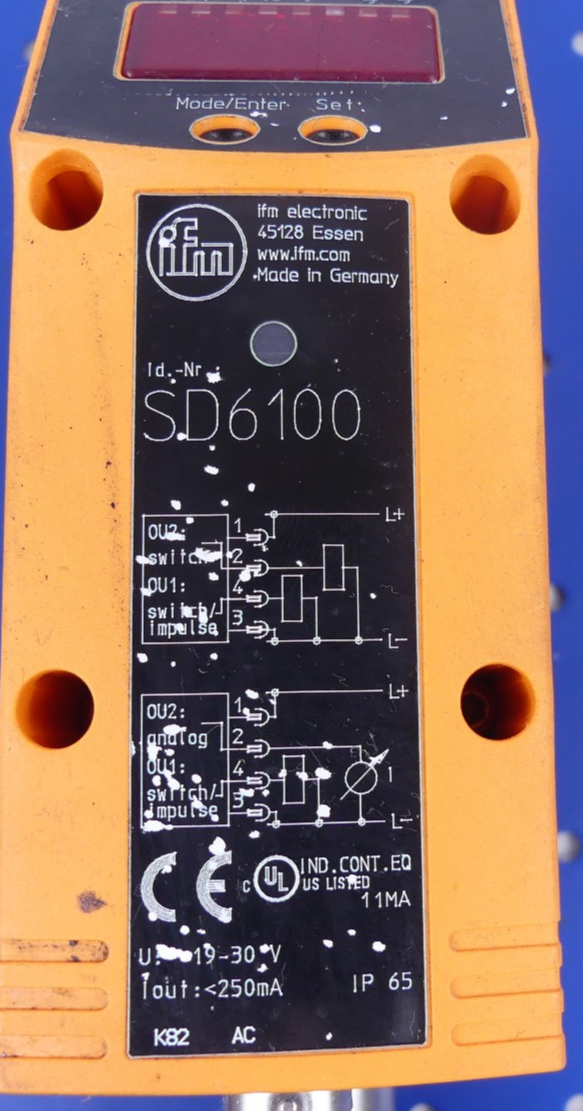 IFM electronic SD6100 Druckluftzähler