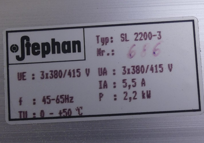 STEPHAN Scand AC Frequenz Umrichter Frequenzumrichter SL 2200-3