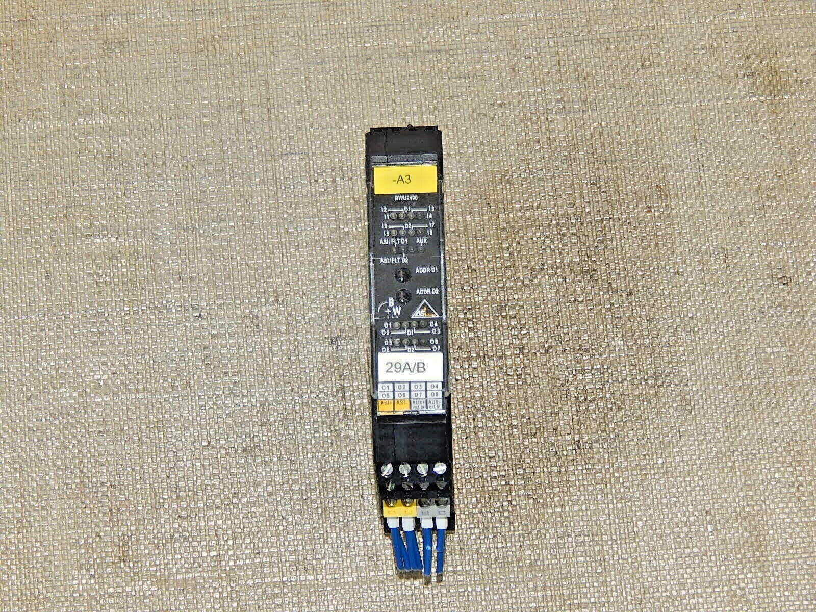 Bihl+Wiedemann BWU2490  AS-i Digital 8I/8O Module used