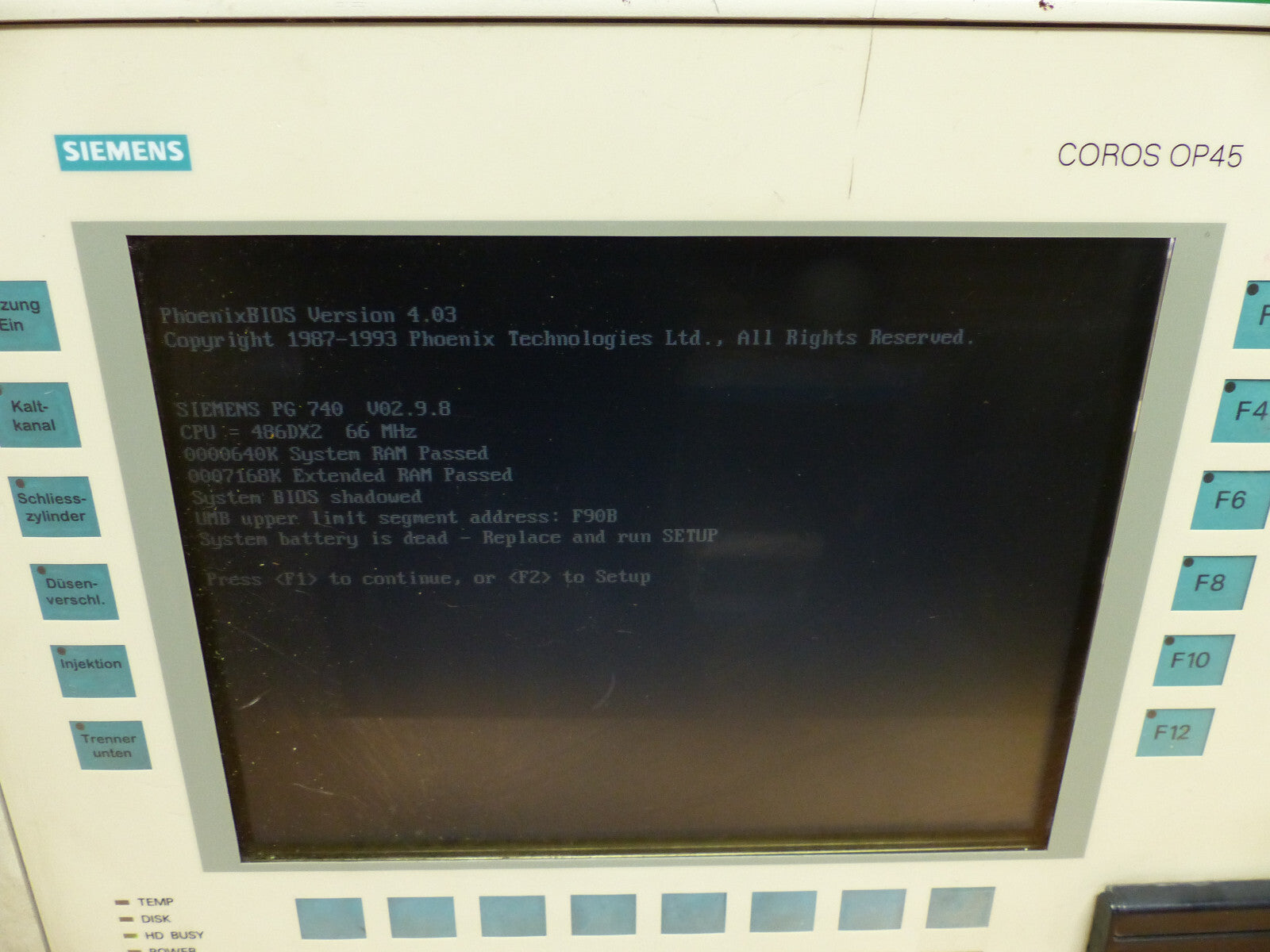 Siemens operator Panel OP45 6AV3545-1VA01-2FX0  6AV3 5451VA012FX0 used s.Bilder