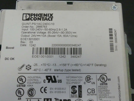 Phoenix Contact QUINT-PS/1AC/24DC/10
