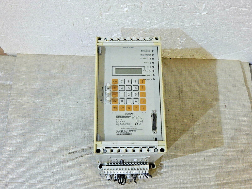  Siemens 7SJ5125-4BA03-0CA0/GG Überstromzeitschutz  