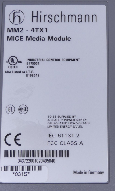 Hirschmann MM2-4TX1 MICE