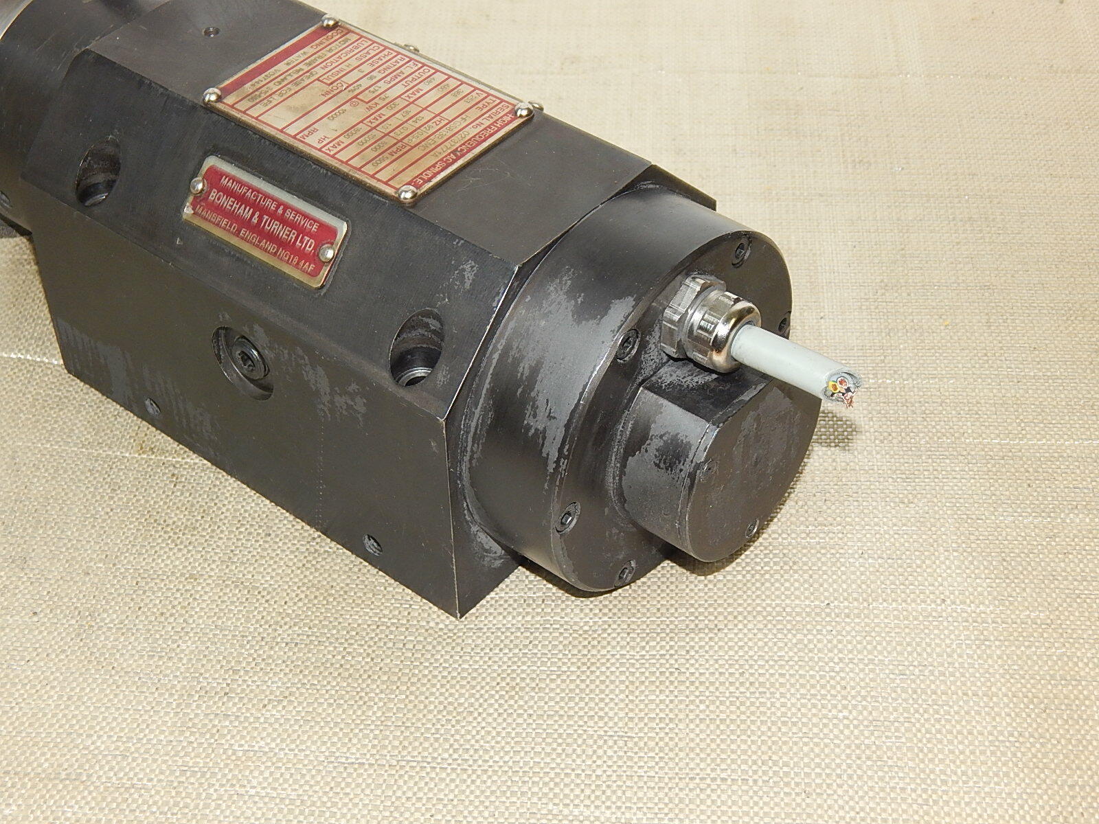 KURODA  BONEHAM & TURNER High Frequency  AC Spindele HFGS813B-EMC  Used