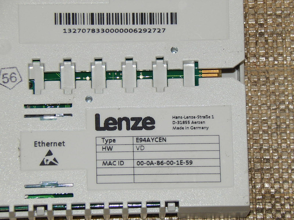 Lenze Extension Module Ethernet E94 AYCEN used