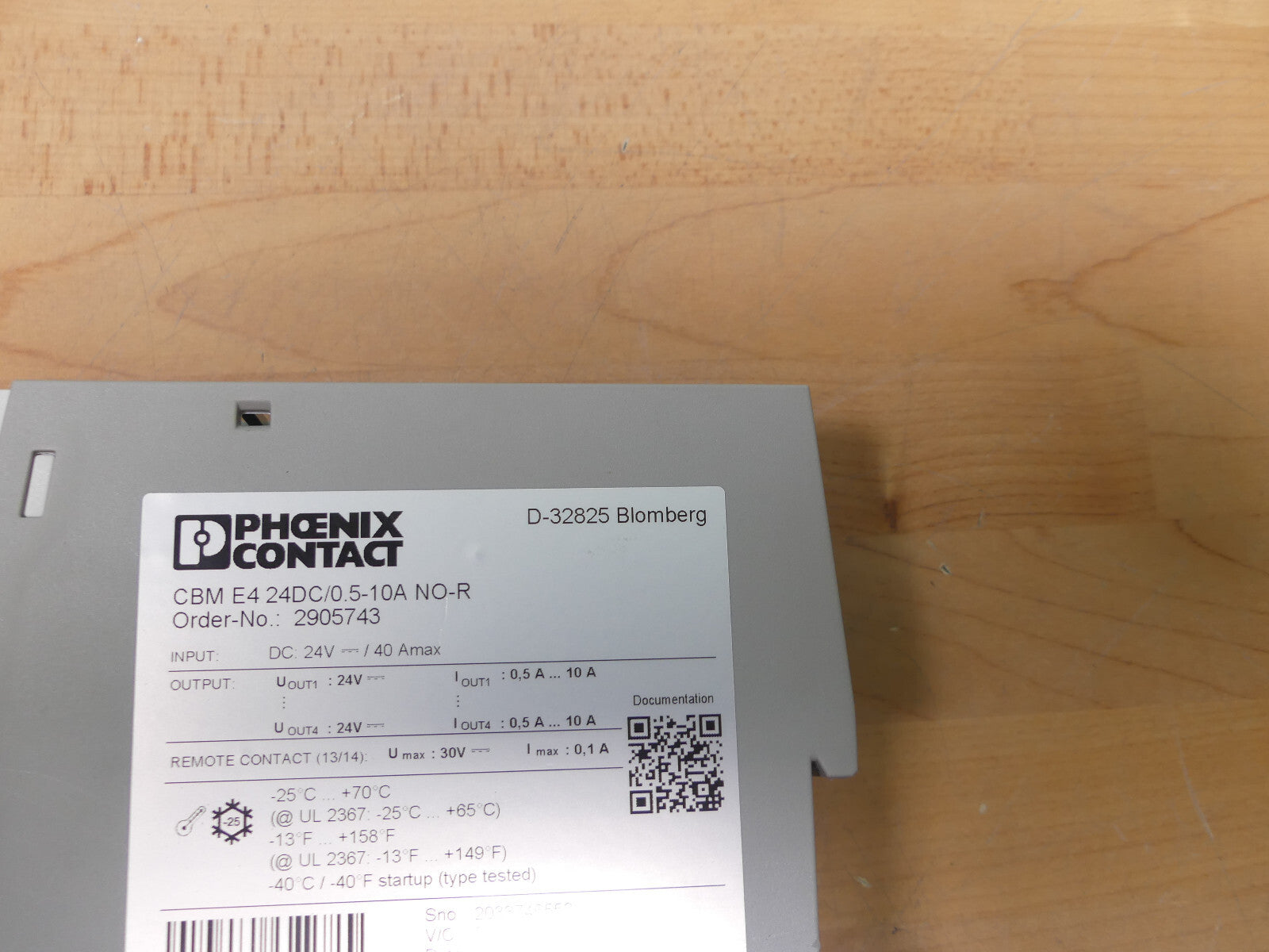 Phoenix Contact Schutzschalter CBM E4 24DC/0.5-10A NO-R   CBME4 24DC/0.5-10AN