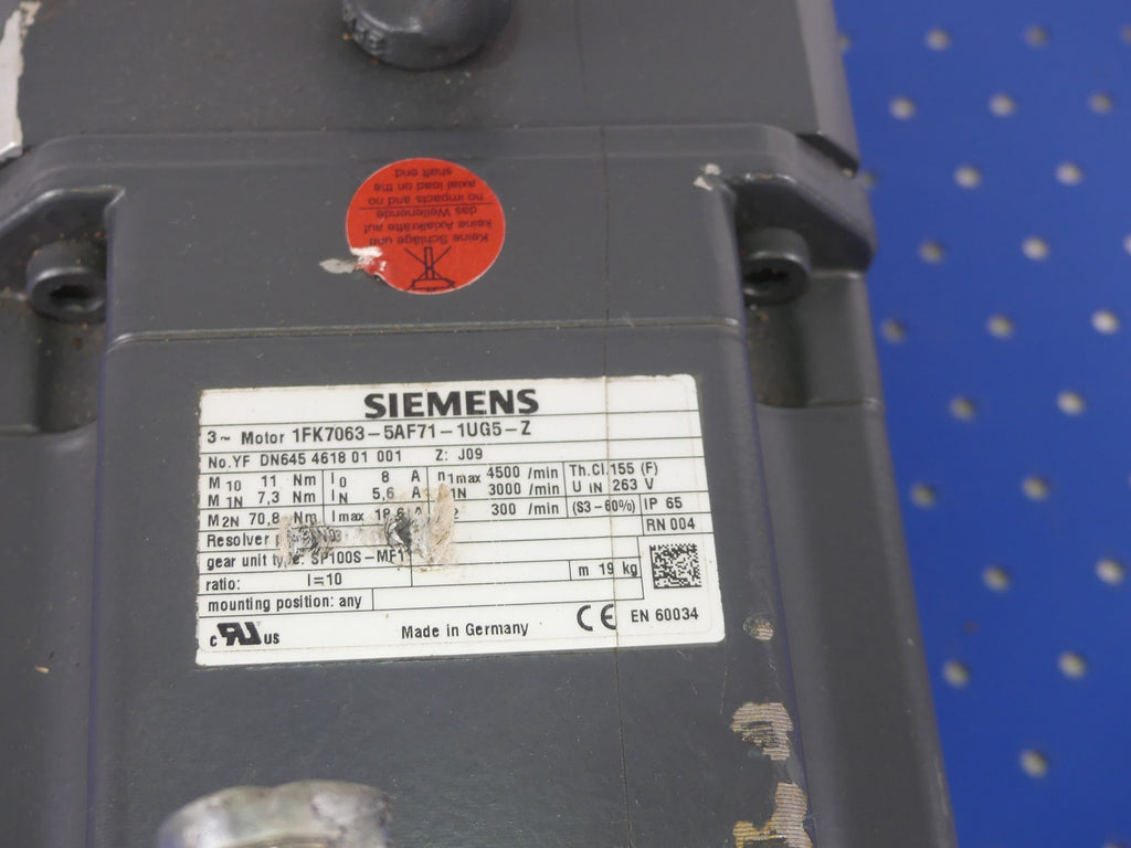SIEMENS 1FK7063-5AF71-1UG5-Z