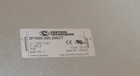 control tecnniques  2f1000-250.200ct