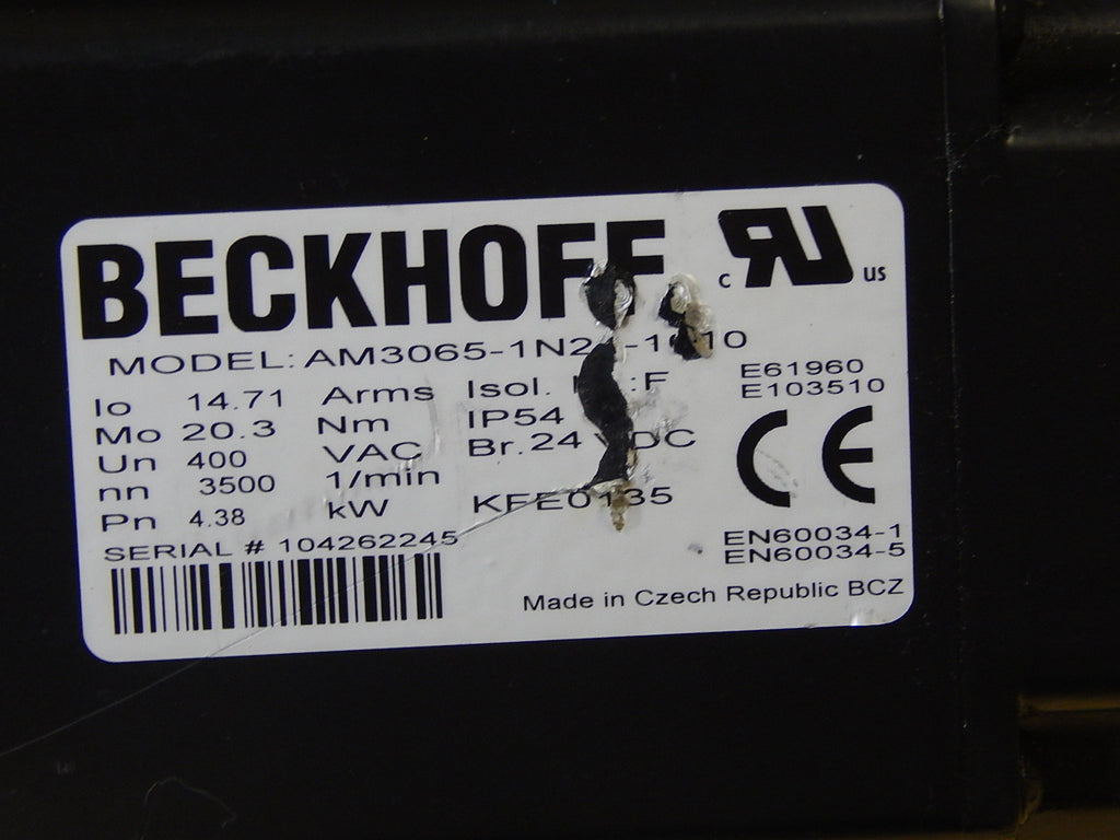 Beckhoff AM3065-1N21-1010 Servomotor AM30651N211010  Used