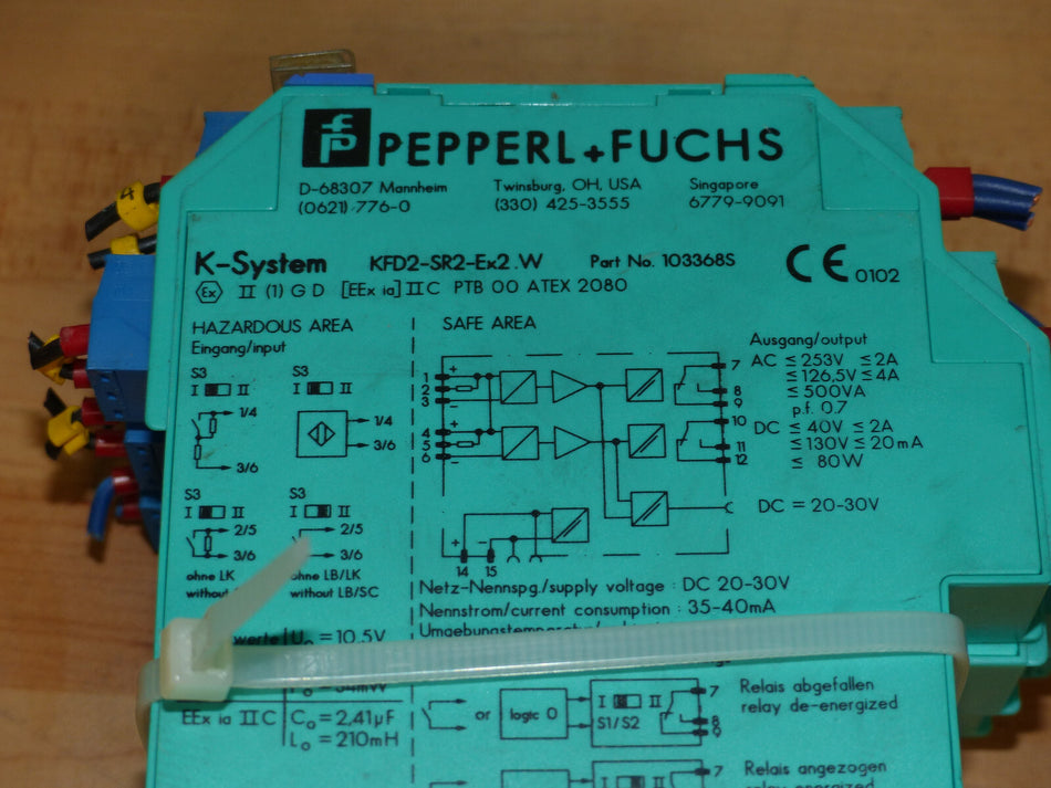 3x Pepperl + Fuchs KFD2-SR2-Ex2.W used s.Bilder