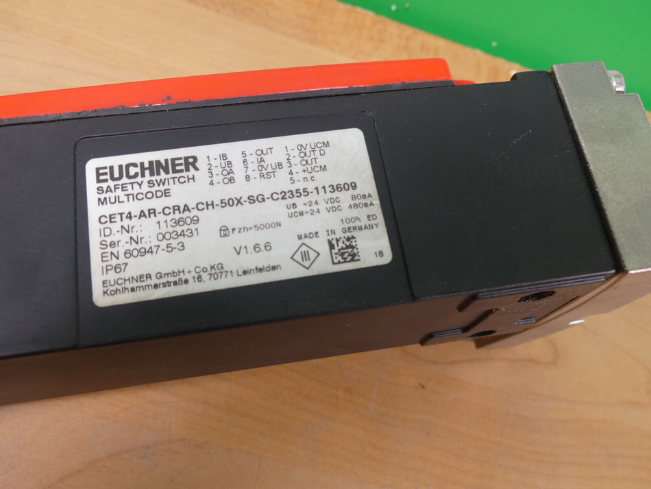Euchner CET4-AR-CRA-CH-50X-SG-C2355-113609 used s.Bilder