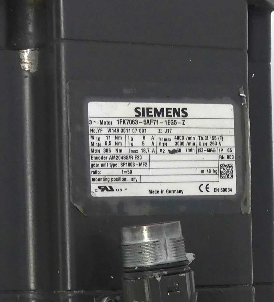 Siemens 1FK7063-5AF71-1EG5-Z