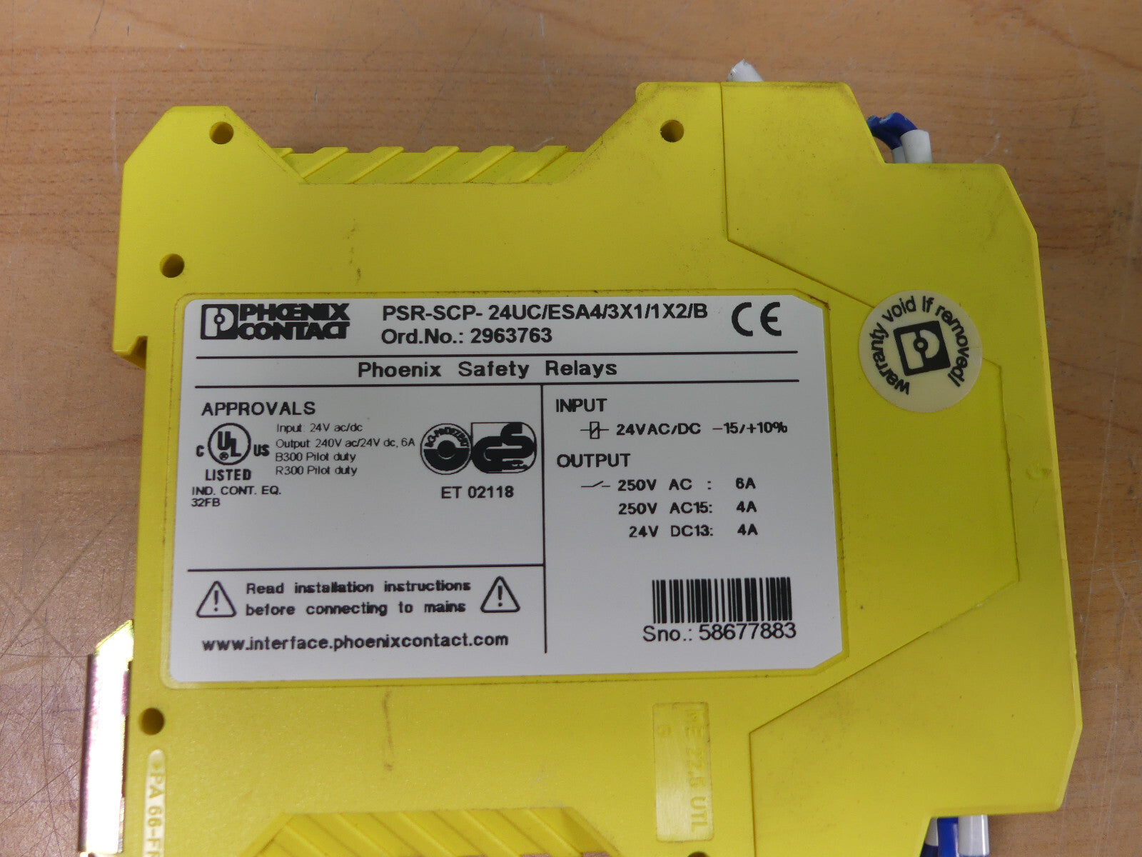 Phoenix Contact PSR-SCP- 24UC/ESA4/3X1/1X2/B Sicherheitsrelais