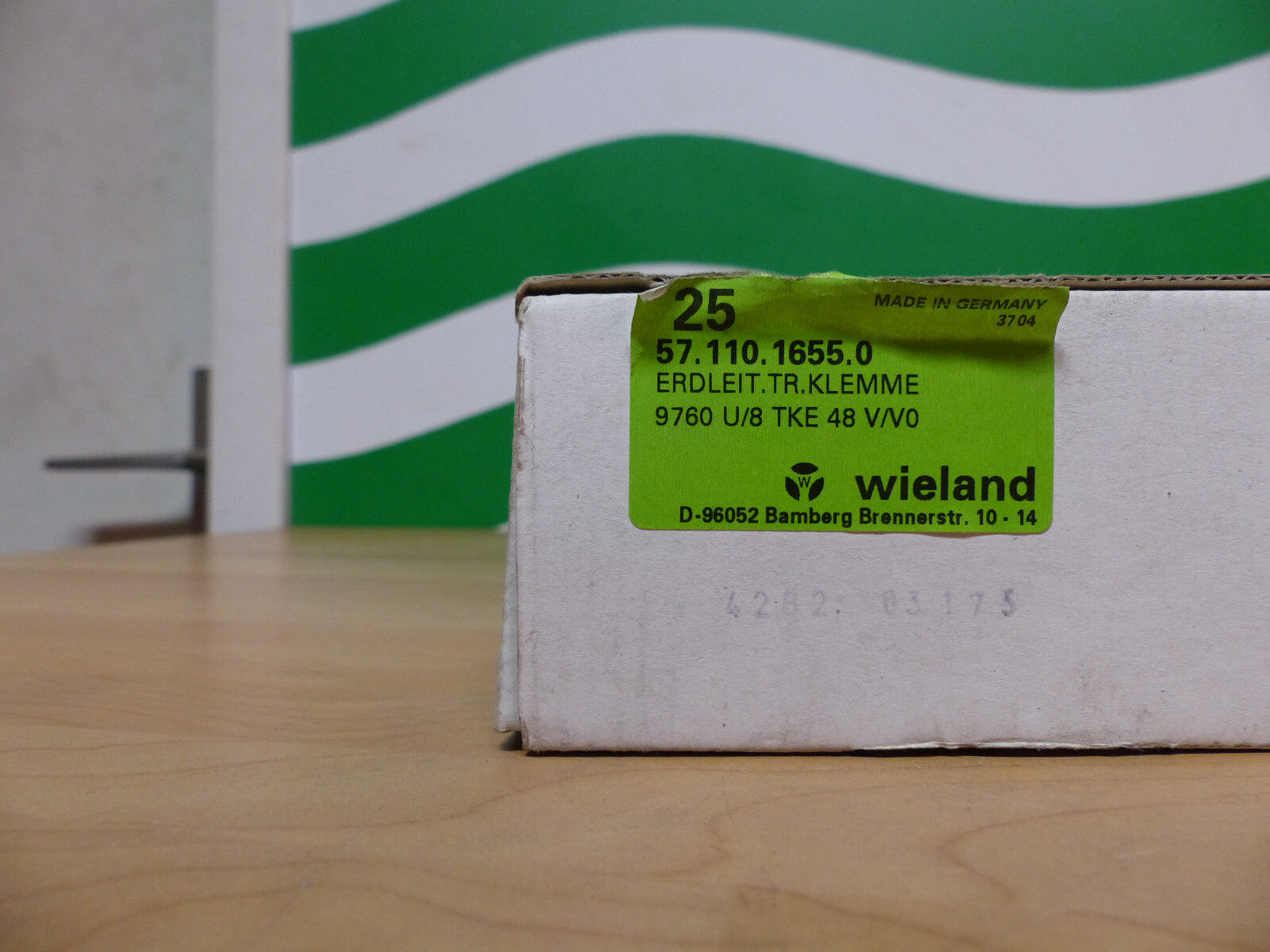 21 x  Stück Wieland Erdleitertrennklemme 9760 U/8 TKE 48 V/V0  57.110.1655.0