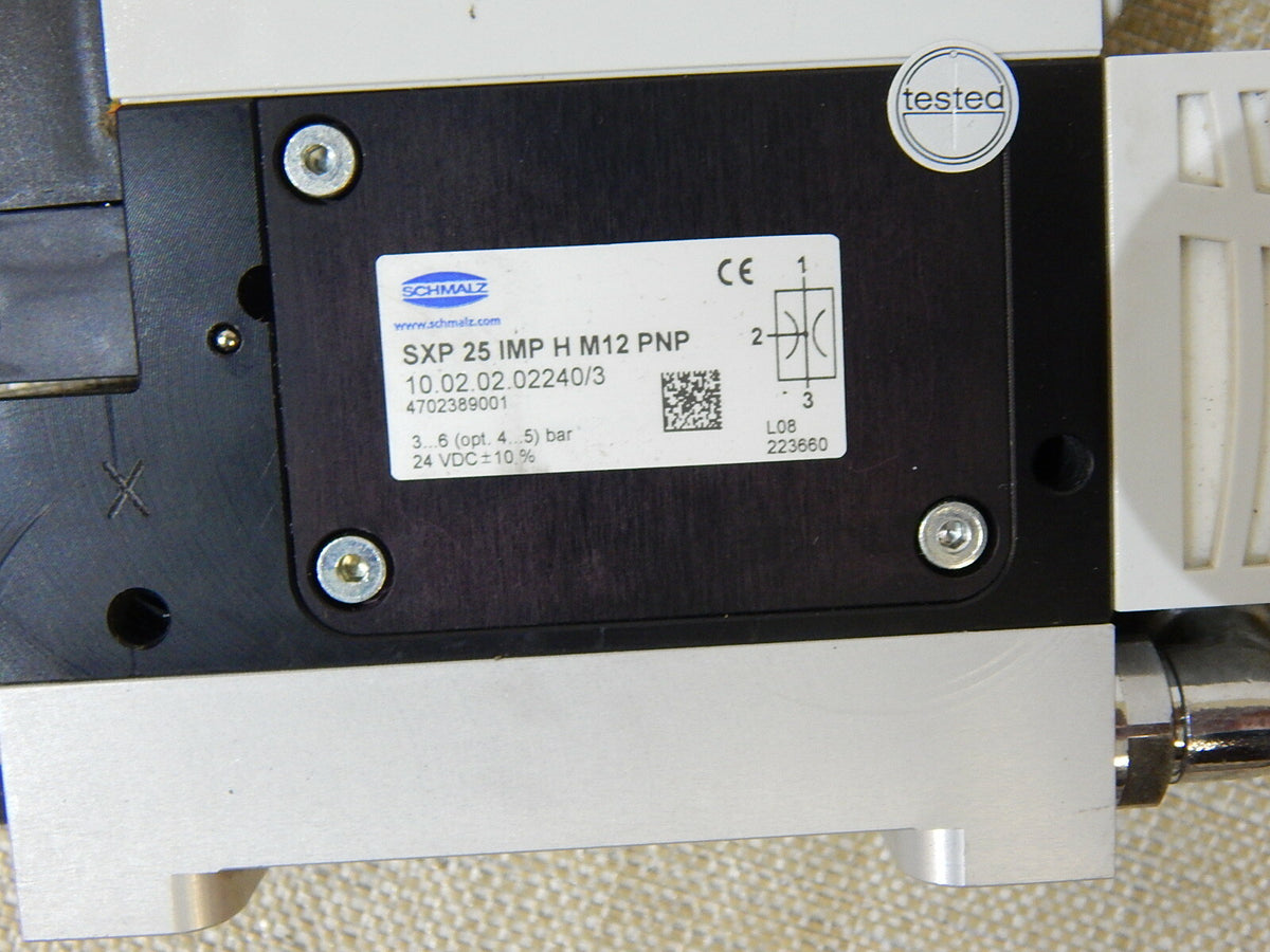 Schmalz Kompaktejektor Vakuumerzeuger: SXP-25-IMP-H-M12 PNP Used