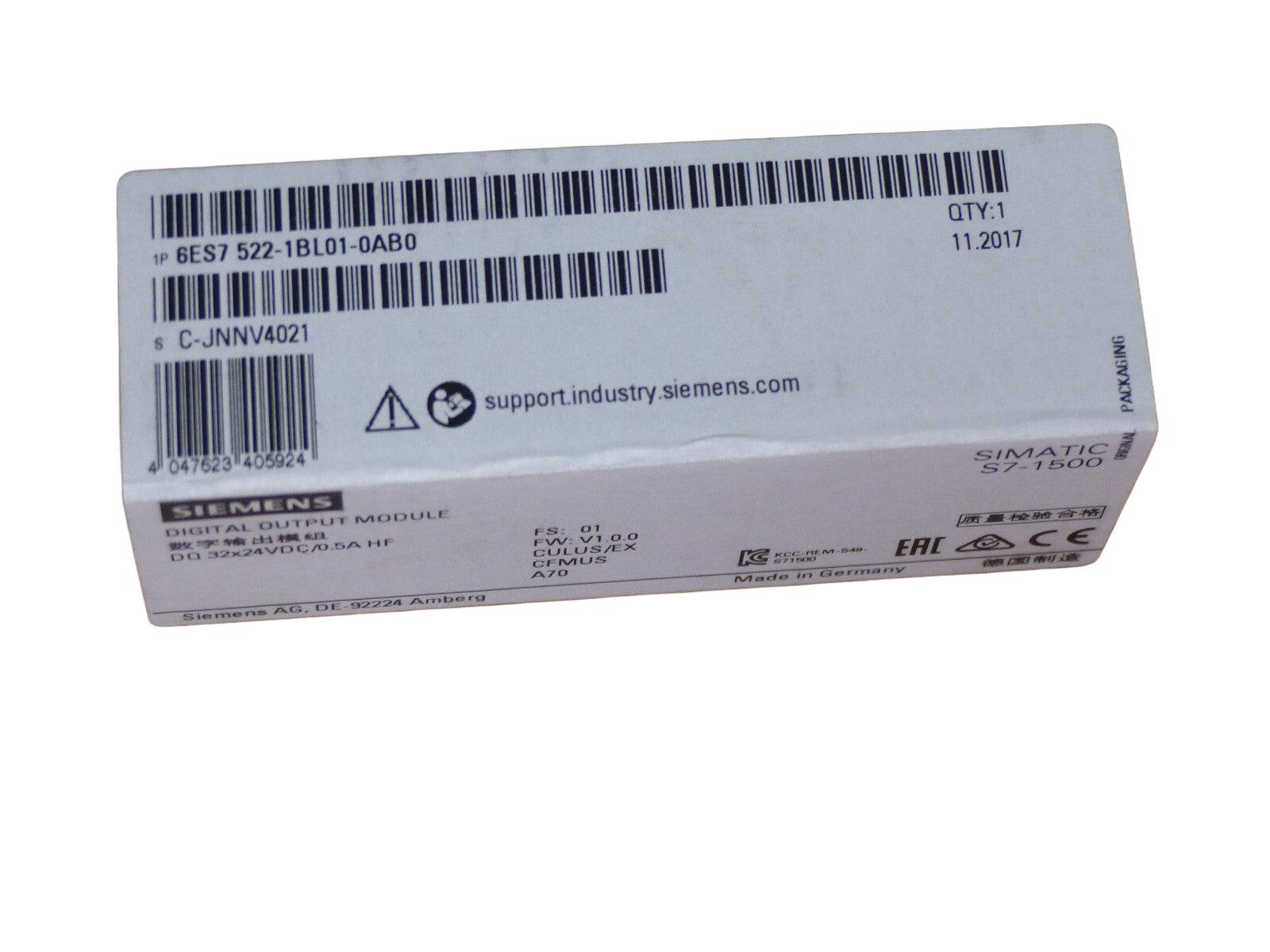 Siemens Simatic S7-1500  6ES7522-1BL01-0AB0   6ES7 522-1BL01-0AB0