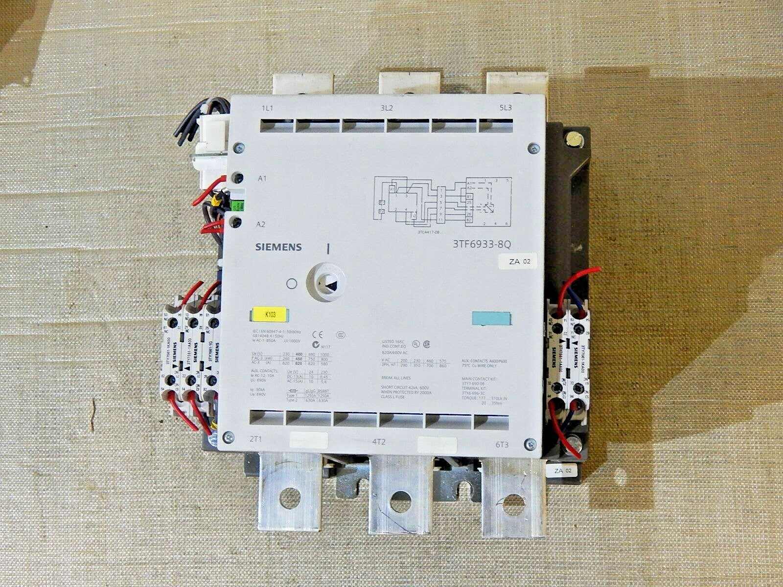 Siemens 3TF6933-8QL7-Z  Schütz Contactor 3ZX1012-0TF14-1AA2 used s.Bilder