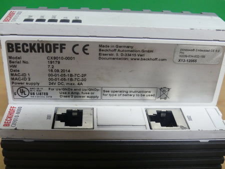 BECKHOFF CX9010-0001
