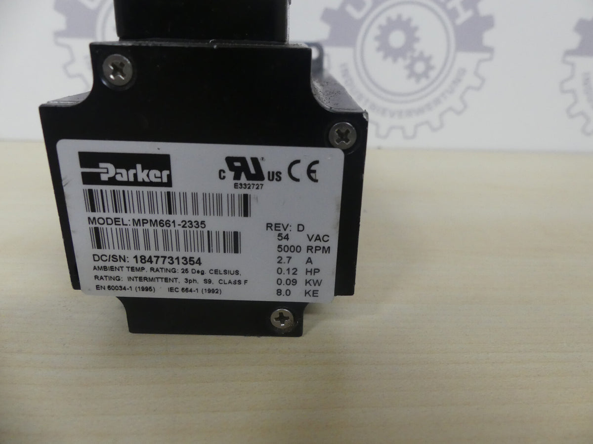 PARKER MPM661-2335 DC/SN: 1847731354
