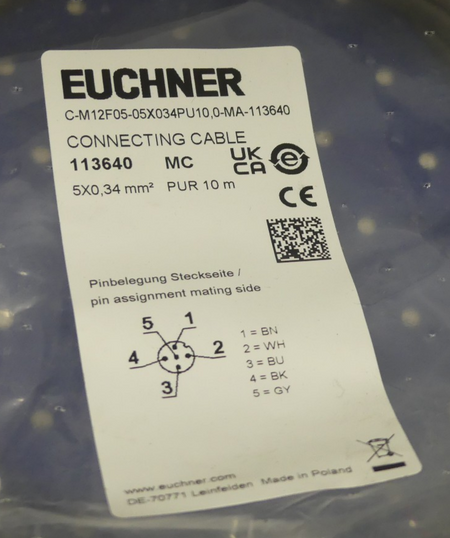 EUCHNER C-M12F05-05X034PU10,0-MA-113640