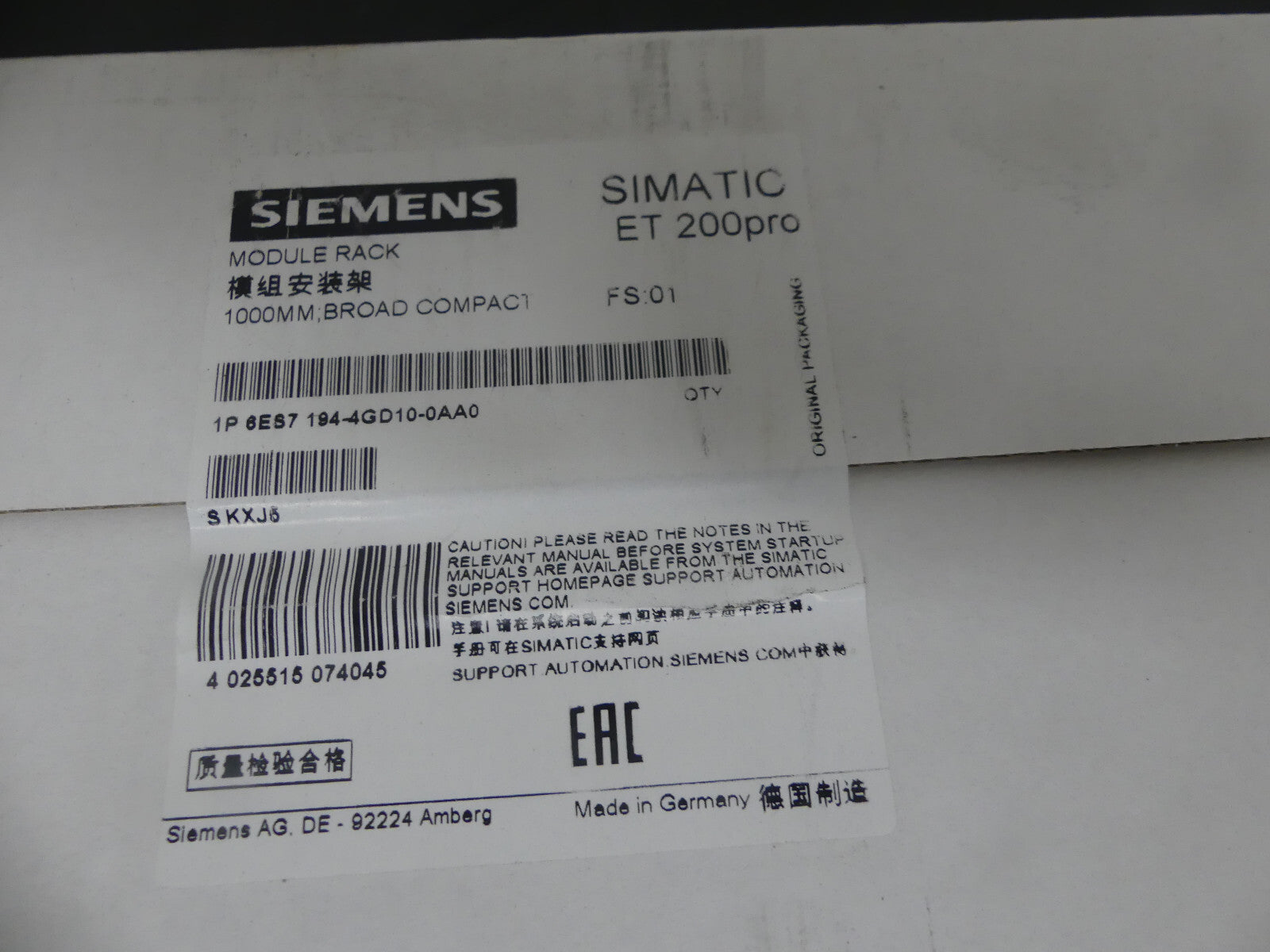 Siemens 6ES7 194-4GD10-0AA0