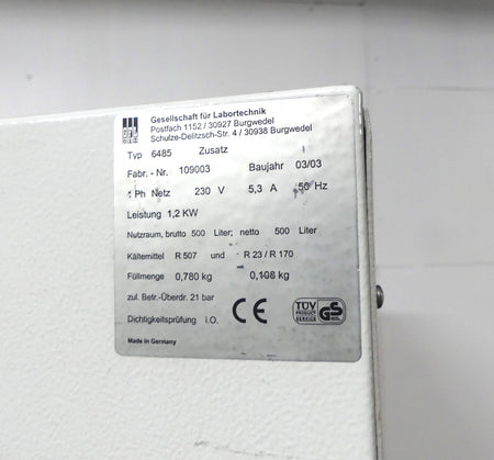 GFL Tiefkühlschrank 6485