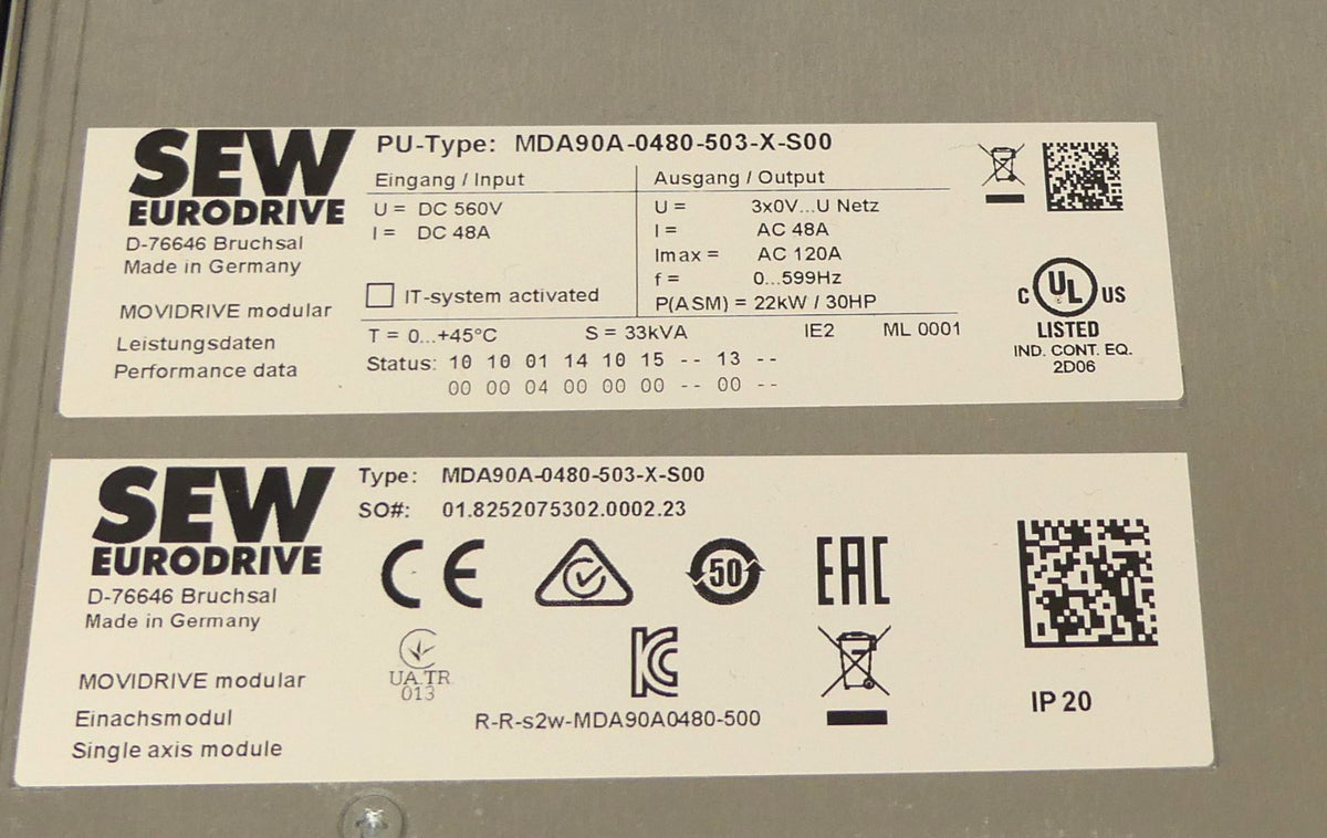 SEW EURODRIVE  MDA90A-0480-503-X-S00 +  CSA31A