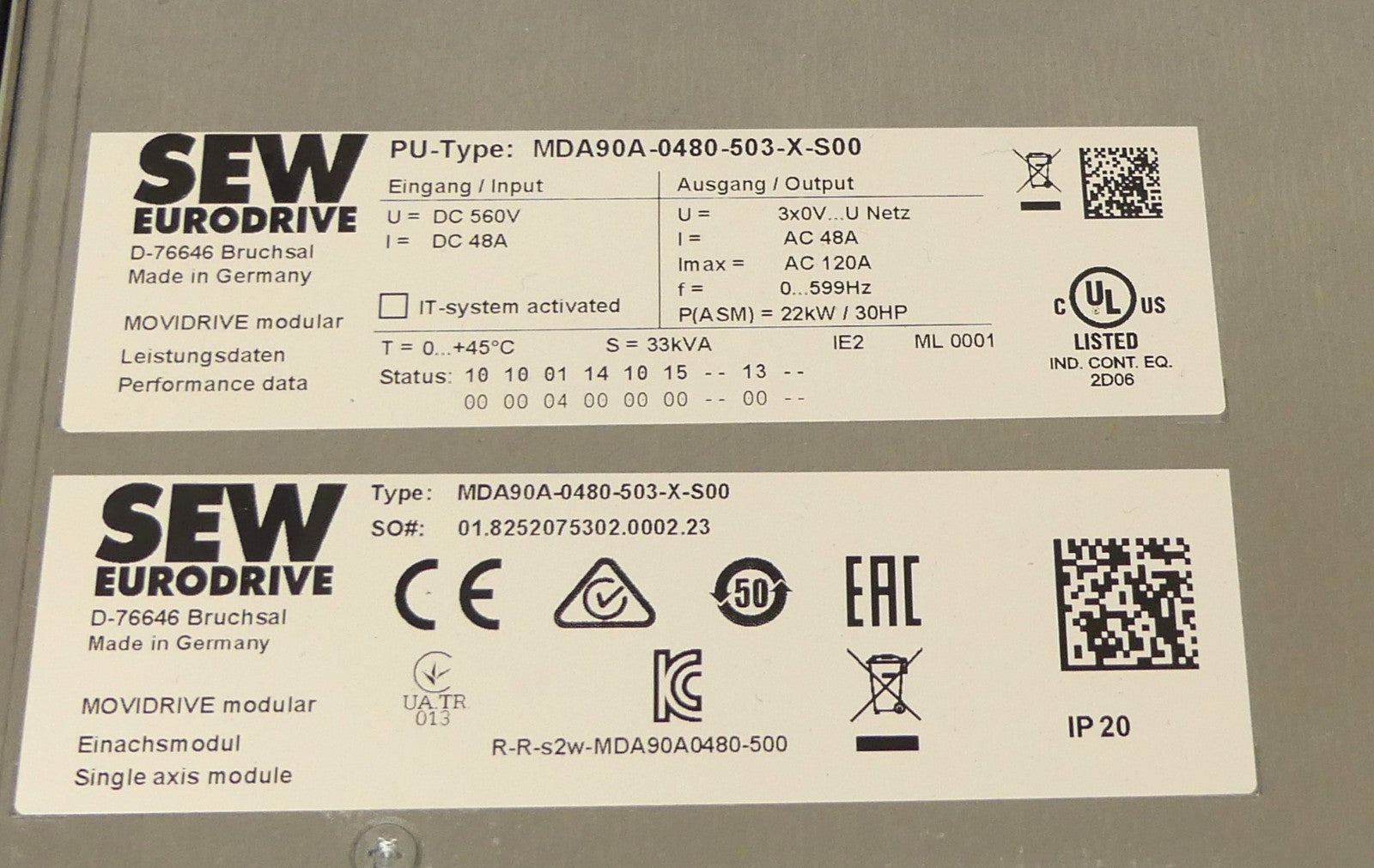 SEW EURODRIVE  MDA90A-0480-503-X-S00 +  CSA31A