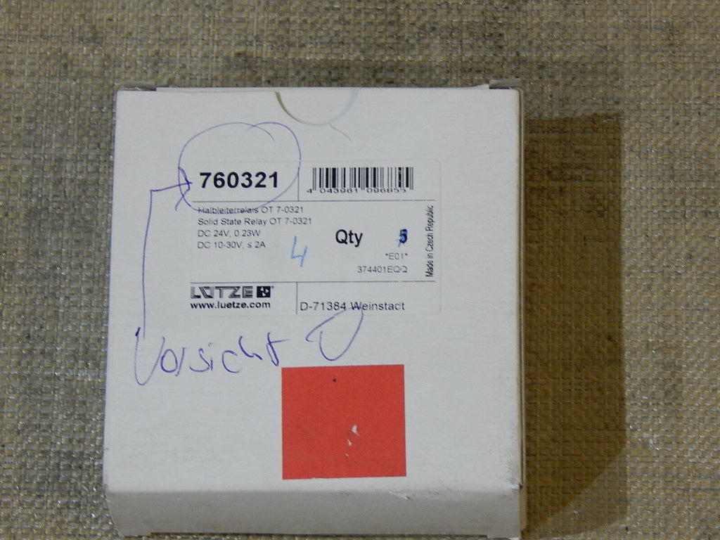 4x  Lütze  Relais Module OT-7 0321 // 760321 neu