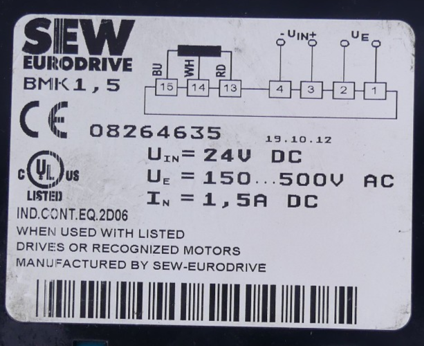 SEW EURODRIVE BMK 1,5
