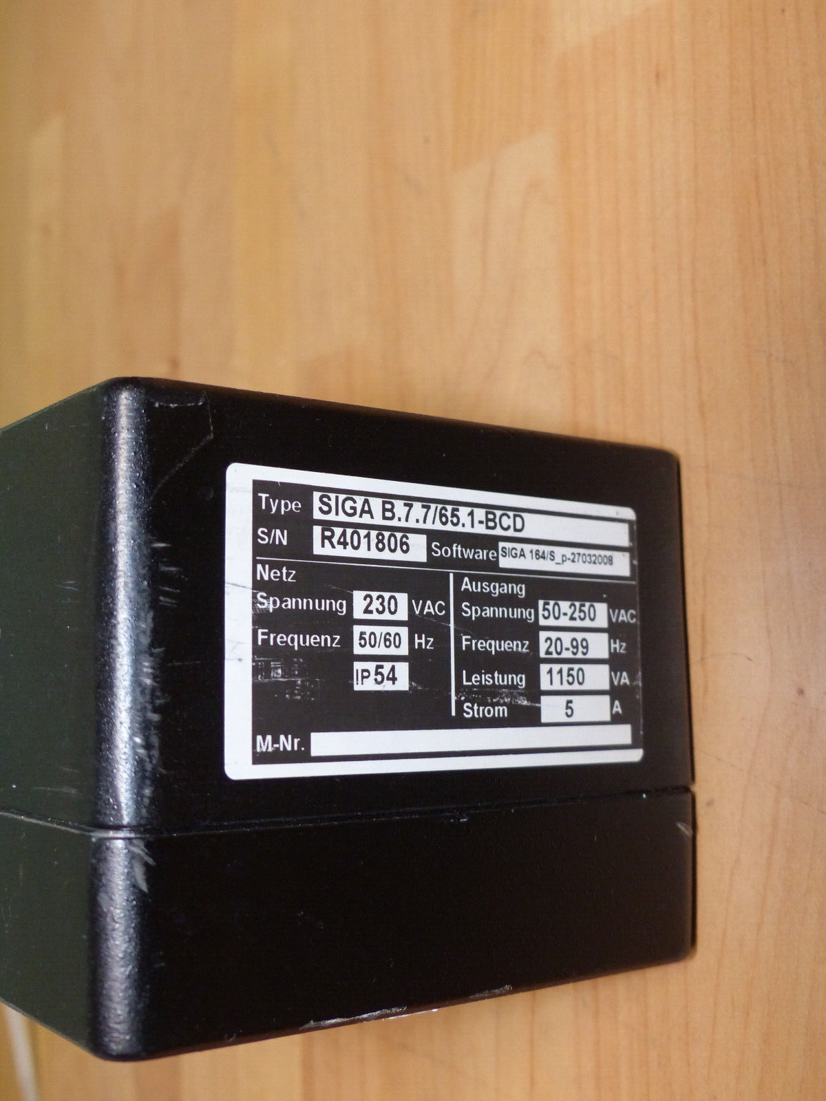 SIGA Zuführtechnik SIGA B.7.7/65.1-BCD / Frequenzregelgerät | IP54 s.Bilder